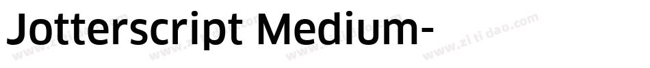 Jotterscript Medium字体转换